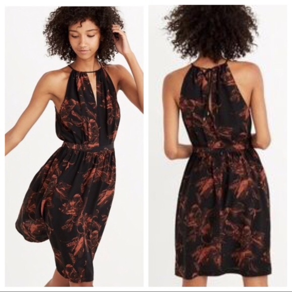 NWT Madewell X No. 6 RARE Silk Keyhole Dress- 8